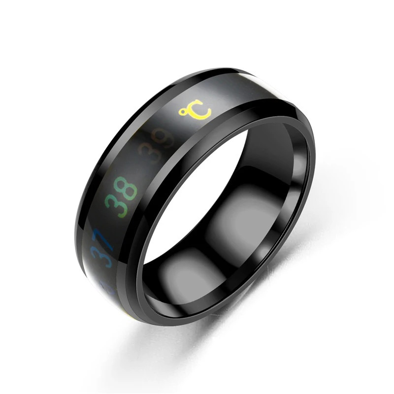 Smart Stainless Steel Multifunctional Ring for Couple Mood Feeling.