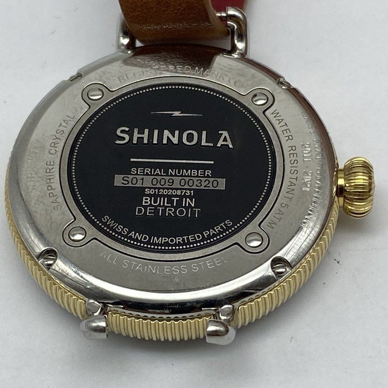 Women’s Shinola Argonite 705 Detroit Stainless Steel 38mm Watch 50g