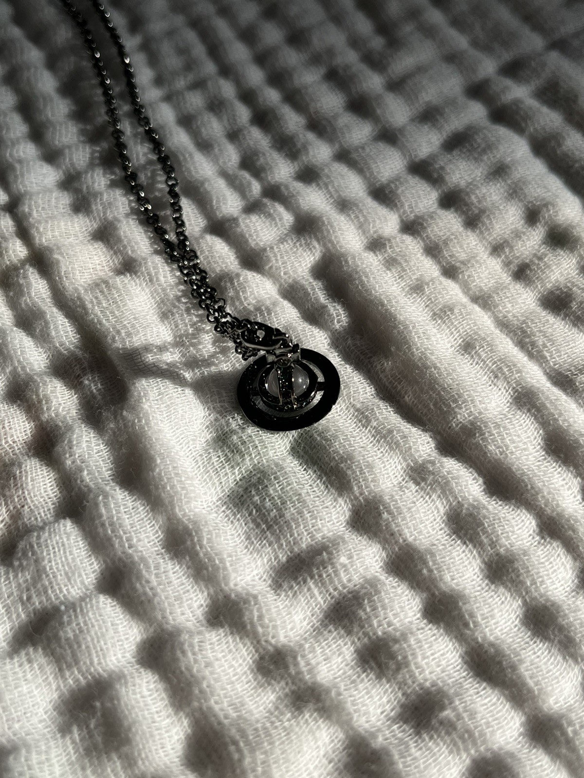 Vivienne Westwood Petite Orb Pendant Necklace (Black)
