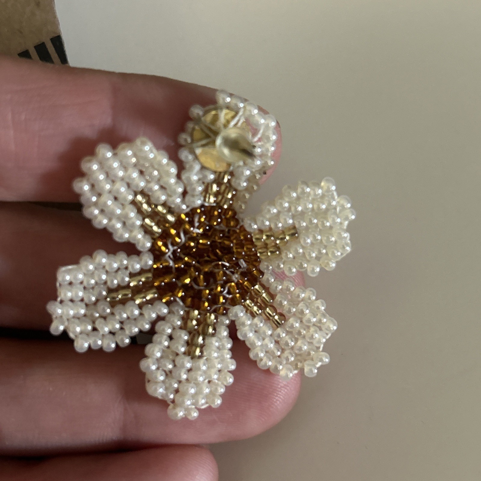 NEW Flower Earrings Beaded Colombian Jewelry Embera chami Tribe Made Studded