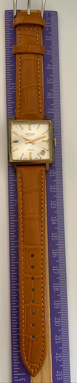 Vintage WESTBURY 17 Jewels Incabloc Watch Swiss Made Westbury Watch Manual