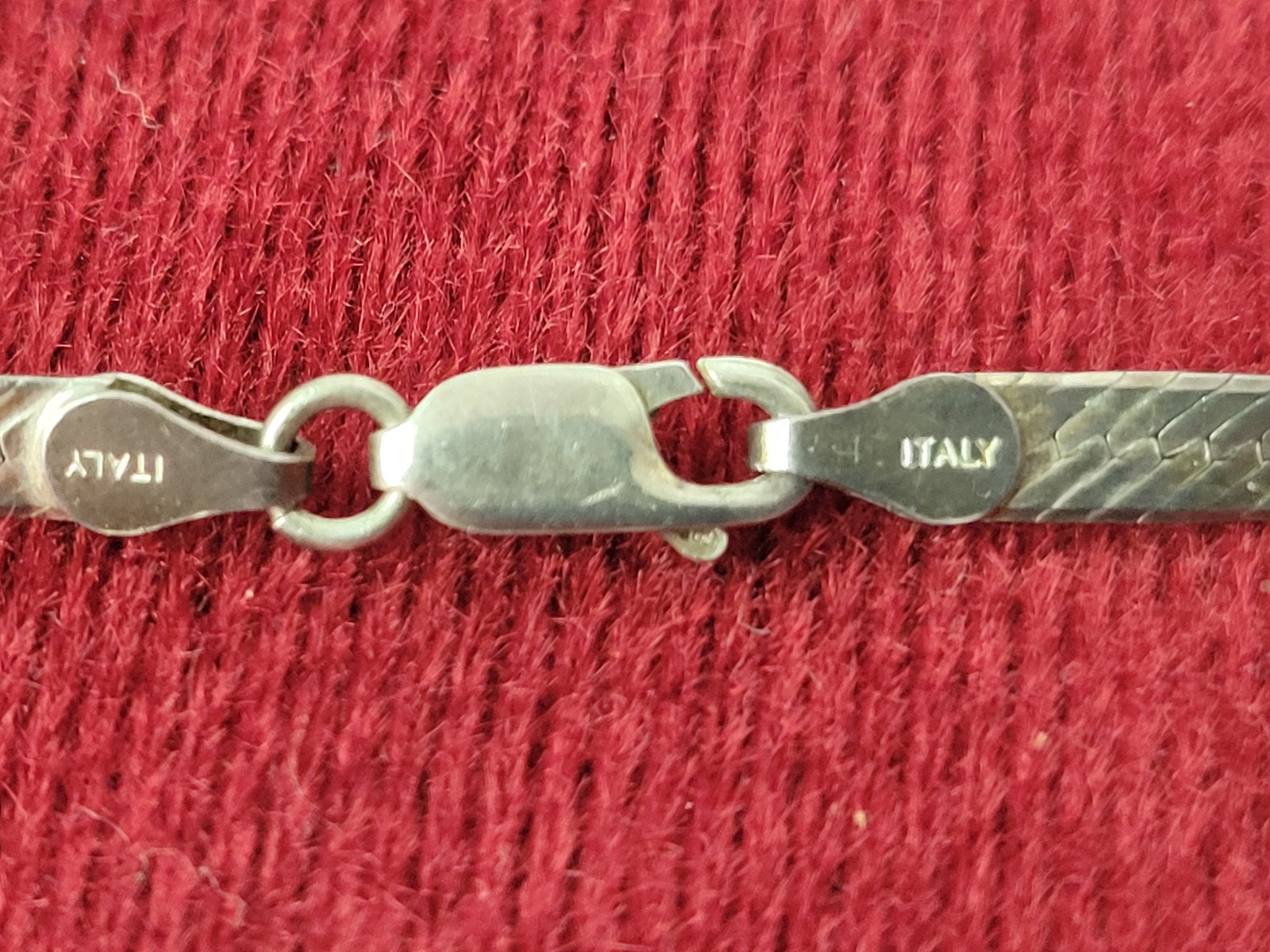 Nice Vintage Flat Chain Link .925 Sterling Silver Necklace, 18”, 9.45g