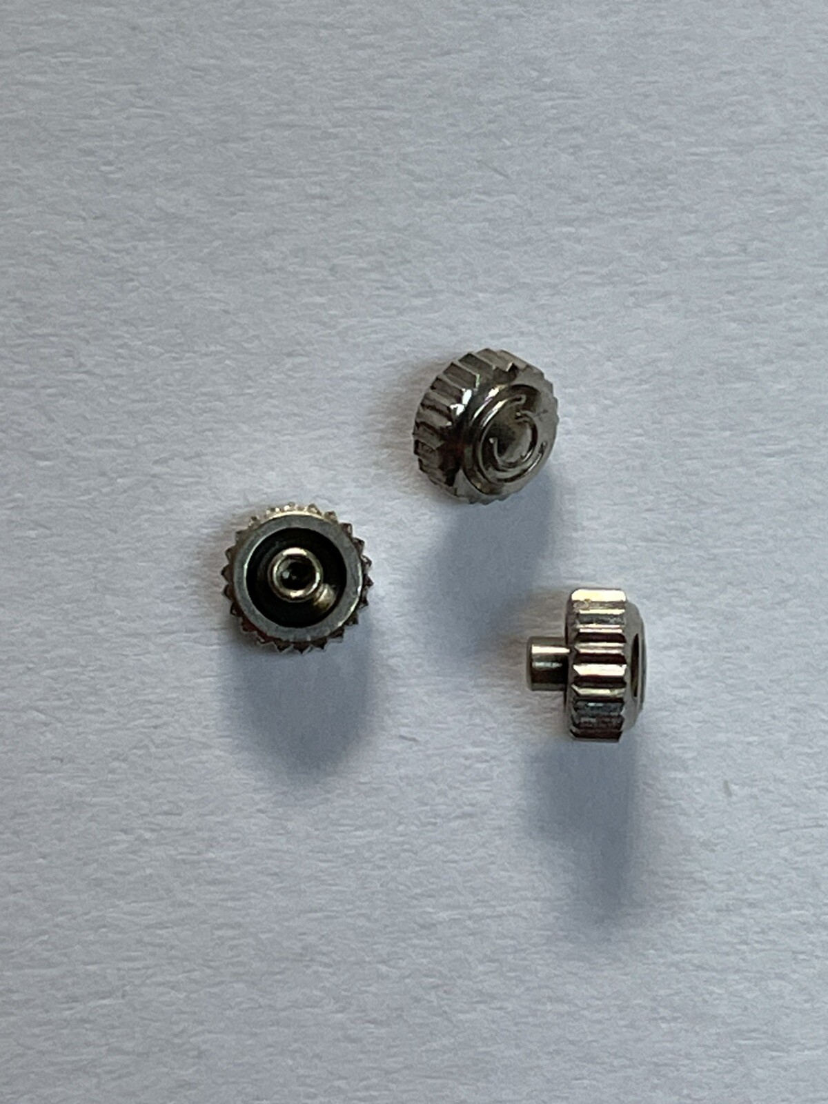 Original Silver Colored Certina Crown 4.00 Dia 2.00 High Stem 0.9mm 2.0-2.5 Tube