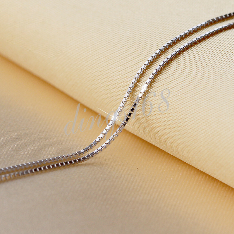 BUY 1 GET 1 FREE 925 Sterling Silver 2mm wide 16″ 18″ 20″ 22″ 24″ -32″ Box Chain
