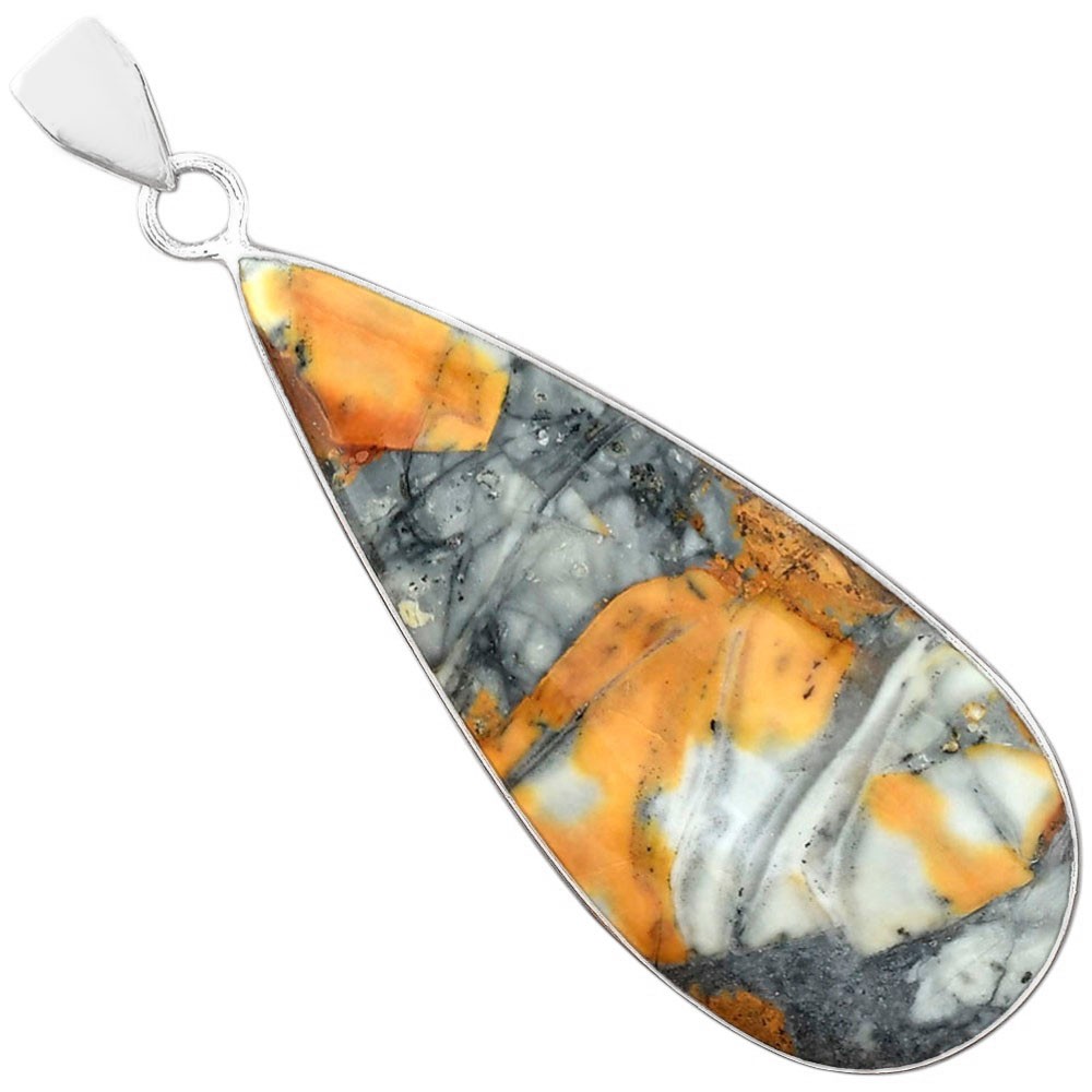 Natural Maligano Jasper – Indonesia 925 Sterling Silver Pendant Jewelry P-1001