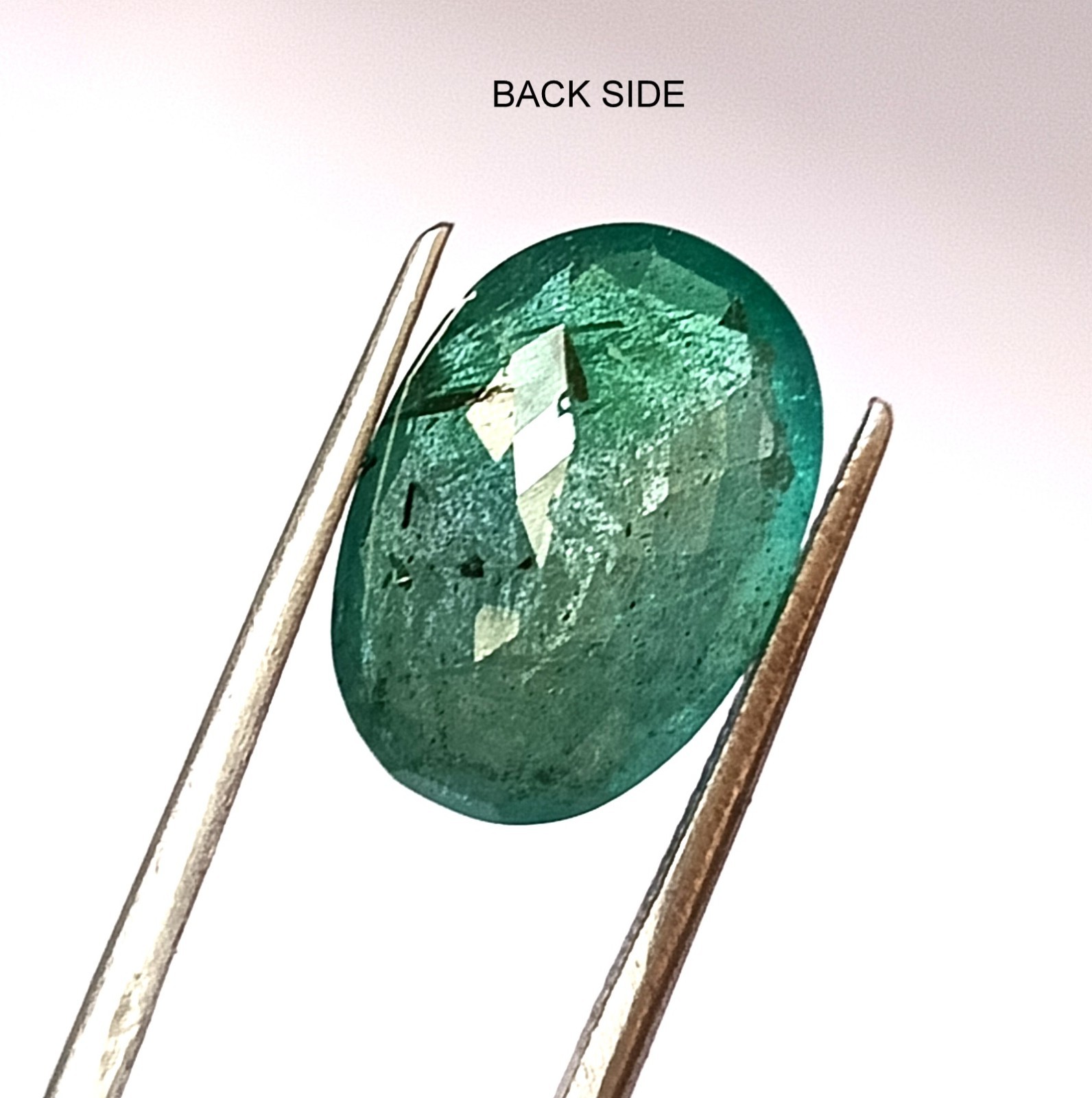 Genuine Zambian Emerald 6.80 Carat Natural Faceted Oval Gemstone 14.7X10.4 mm