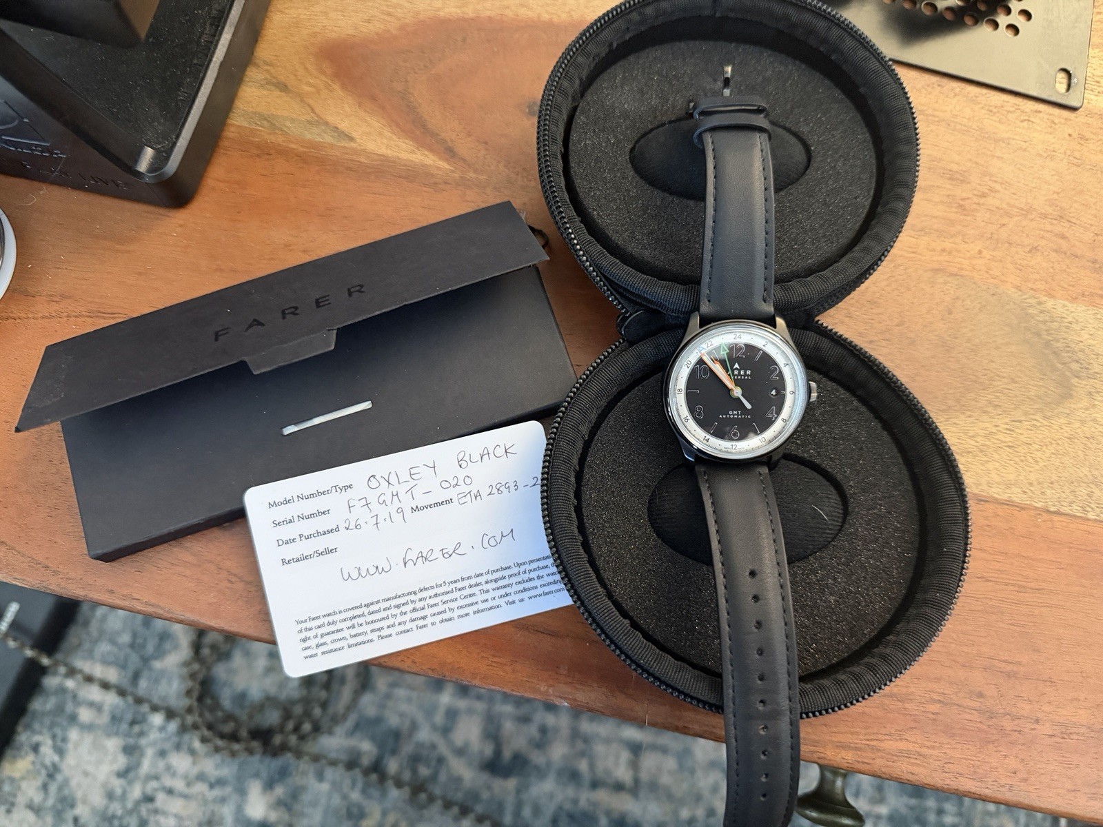 Farer Oxley GMT Black DLC Limited Edition Watch