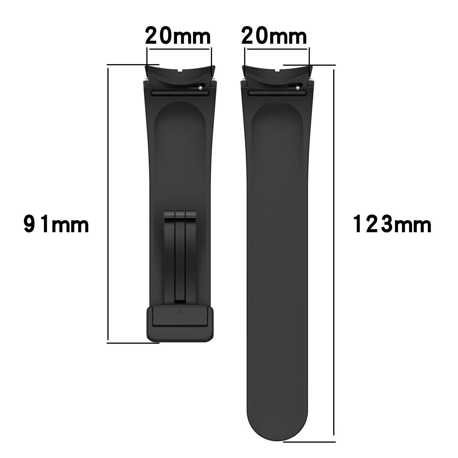 Magnetic Silicone Band Strap For Samsung Galaxy Watch 6 40mm 44mm Classic 43/47