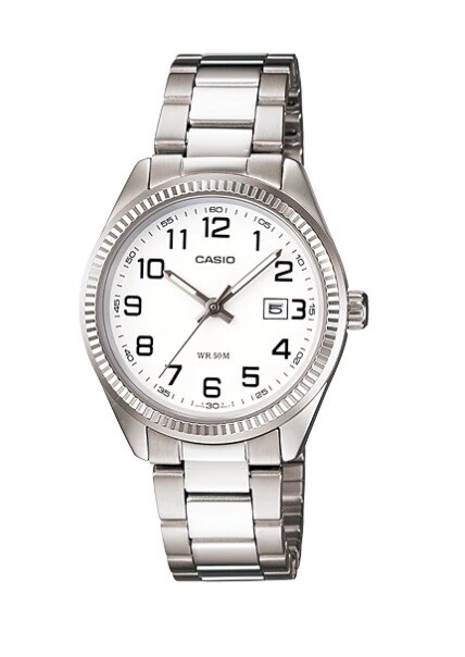 Casio General Men’s White Dial Stainless Steel Bracelet MTP-1302D-7BVDF Watch