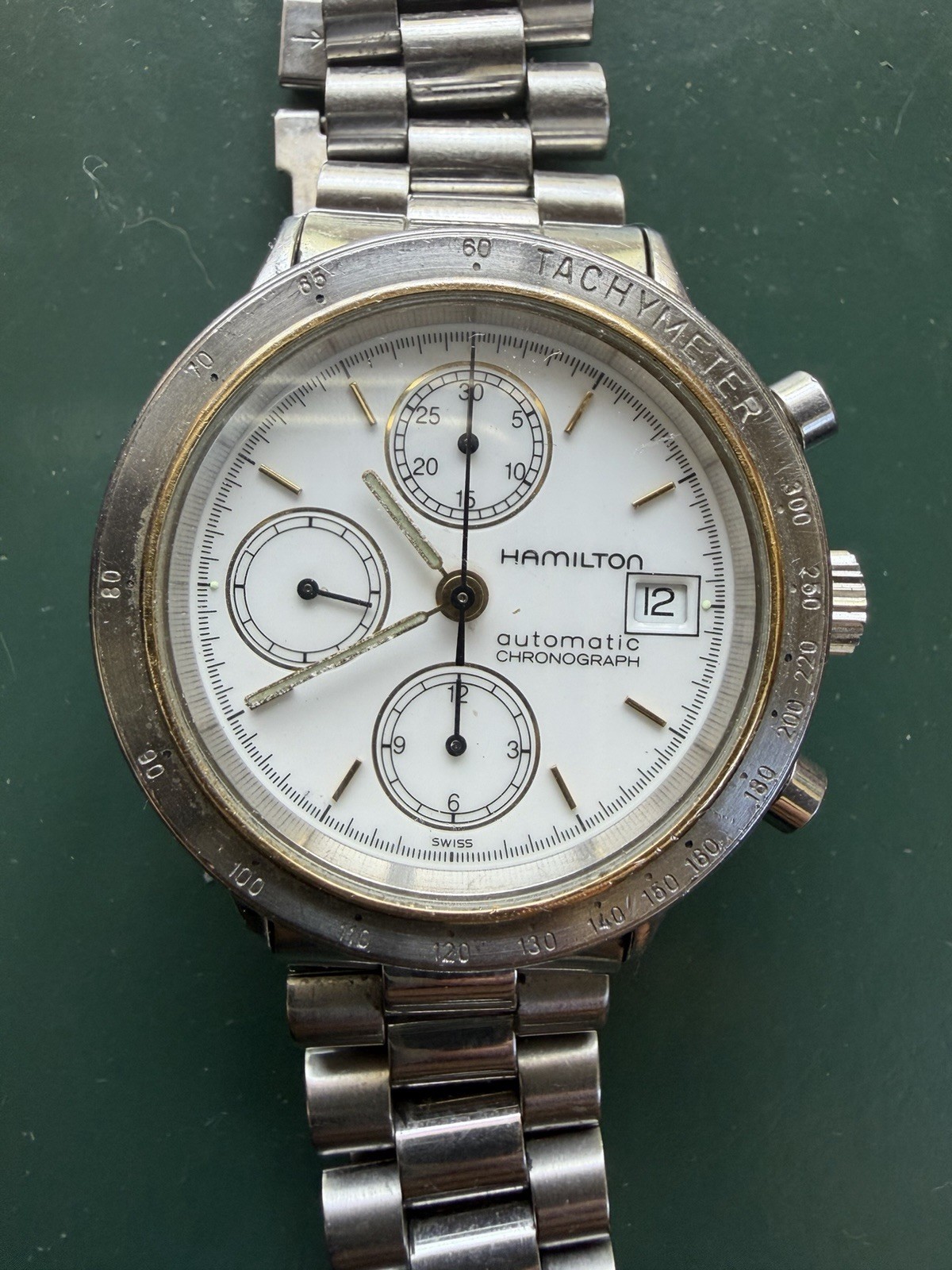 Vintage Hamilton 9960 Series Automatic Chronograph Valjoux 7750 Movement.