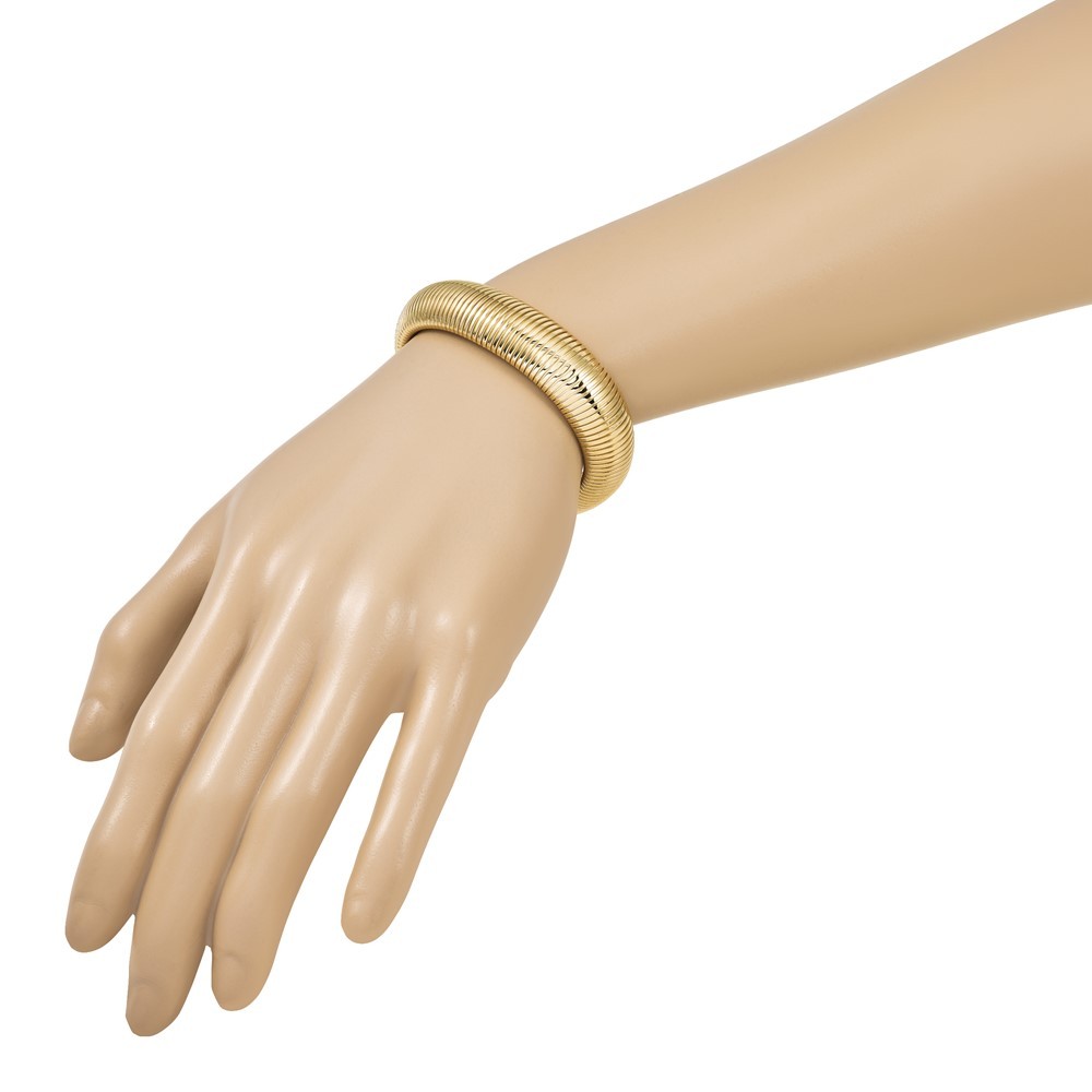 14K Yellow Gold Polished 14.7mm Omega Bracelet 7.25″