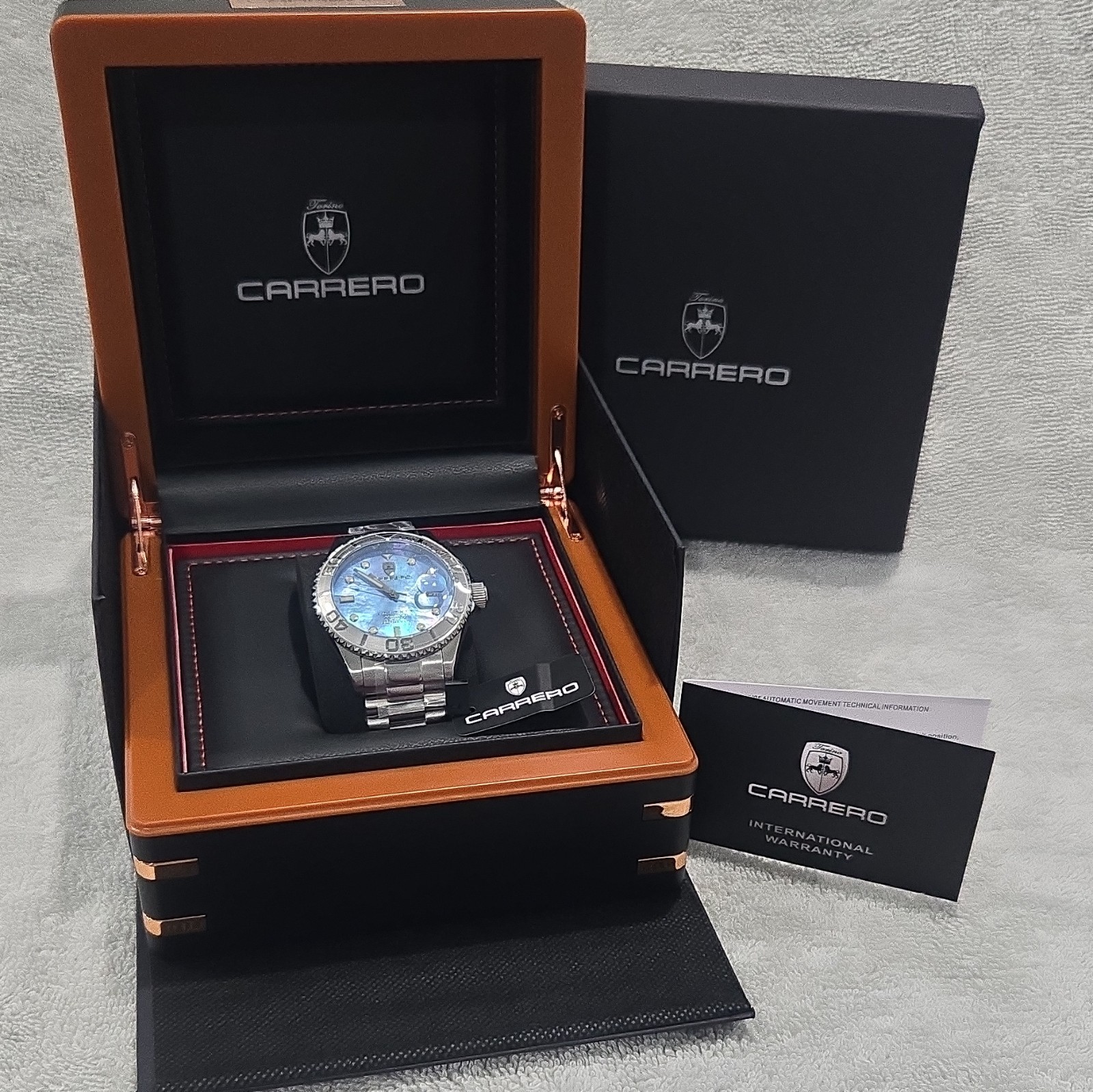 Automatic Limited Edition 042/300 Carrero Marina Diver 200m Blue Dial