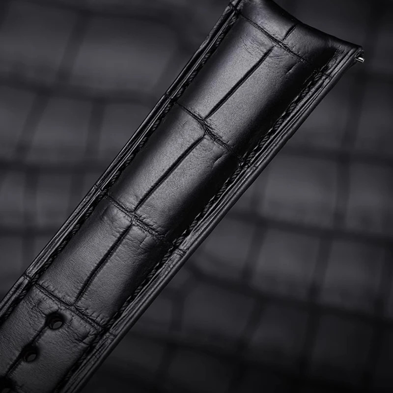 Cro.co.dile Leather Strap for Patek Ulysse Nardin JLC Piaget 20x16mm Watch Band