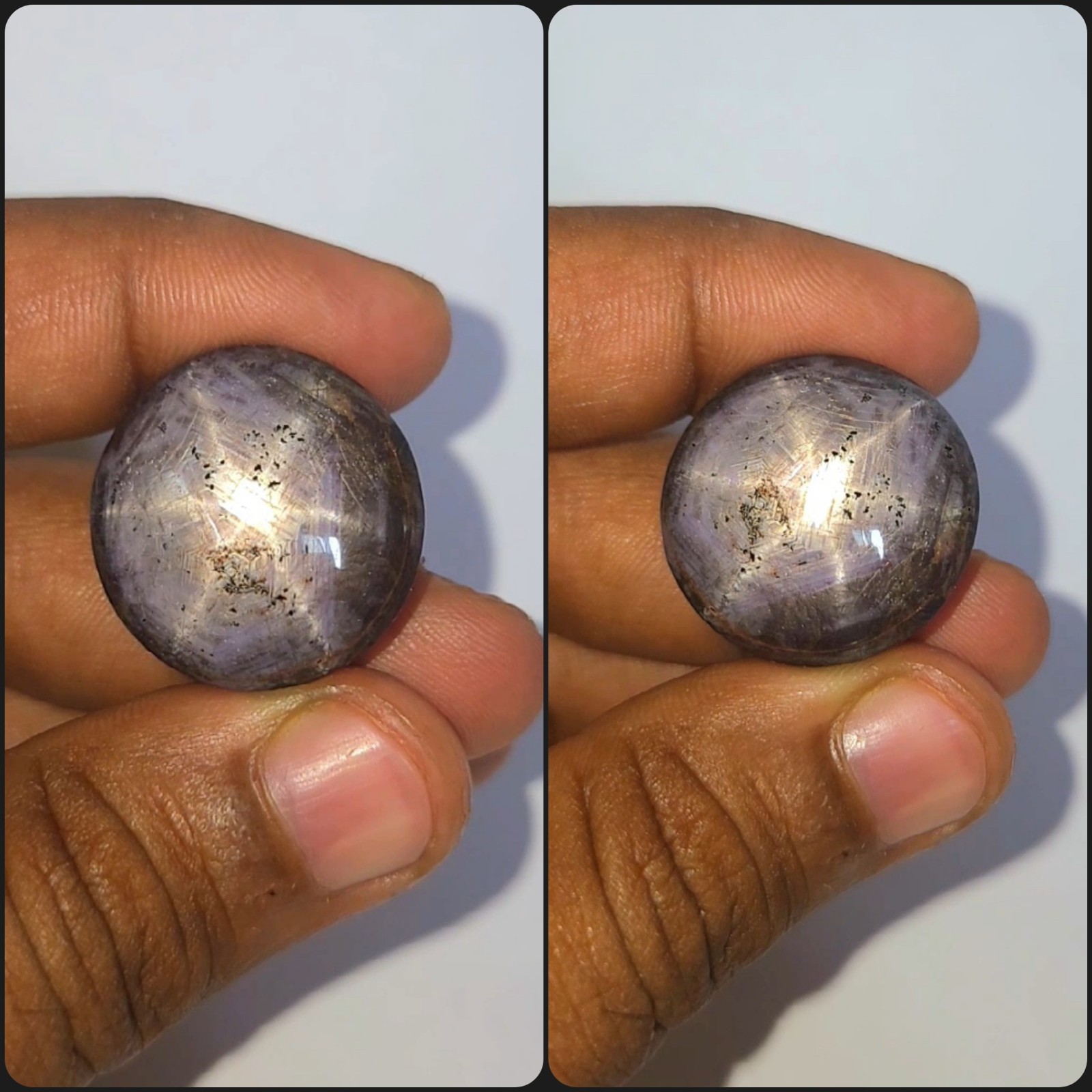 Natural 92.00 ct Star Sapphire Purple Oval Cabochon untreated loose gemstone