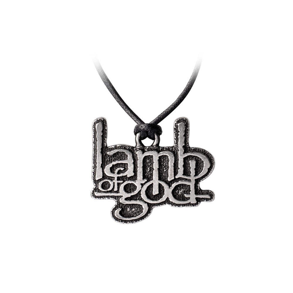 Alchemy of England Lamb of God Band Pendant Pewter Groove Metal Necklace PP527