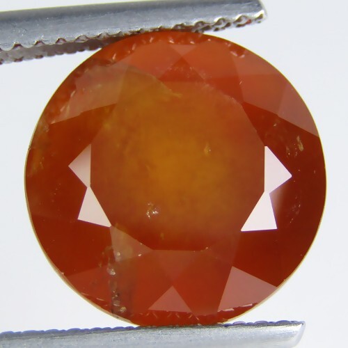 9.54Cts GENUINE ROUND SHAPE NATURAL HESSONITE GARNET LOOSE GEMSTONE