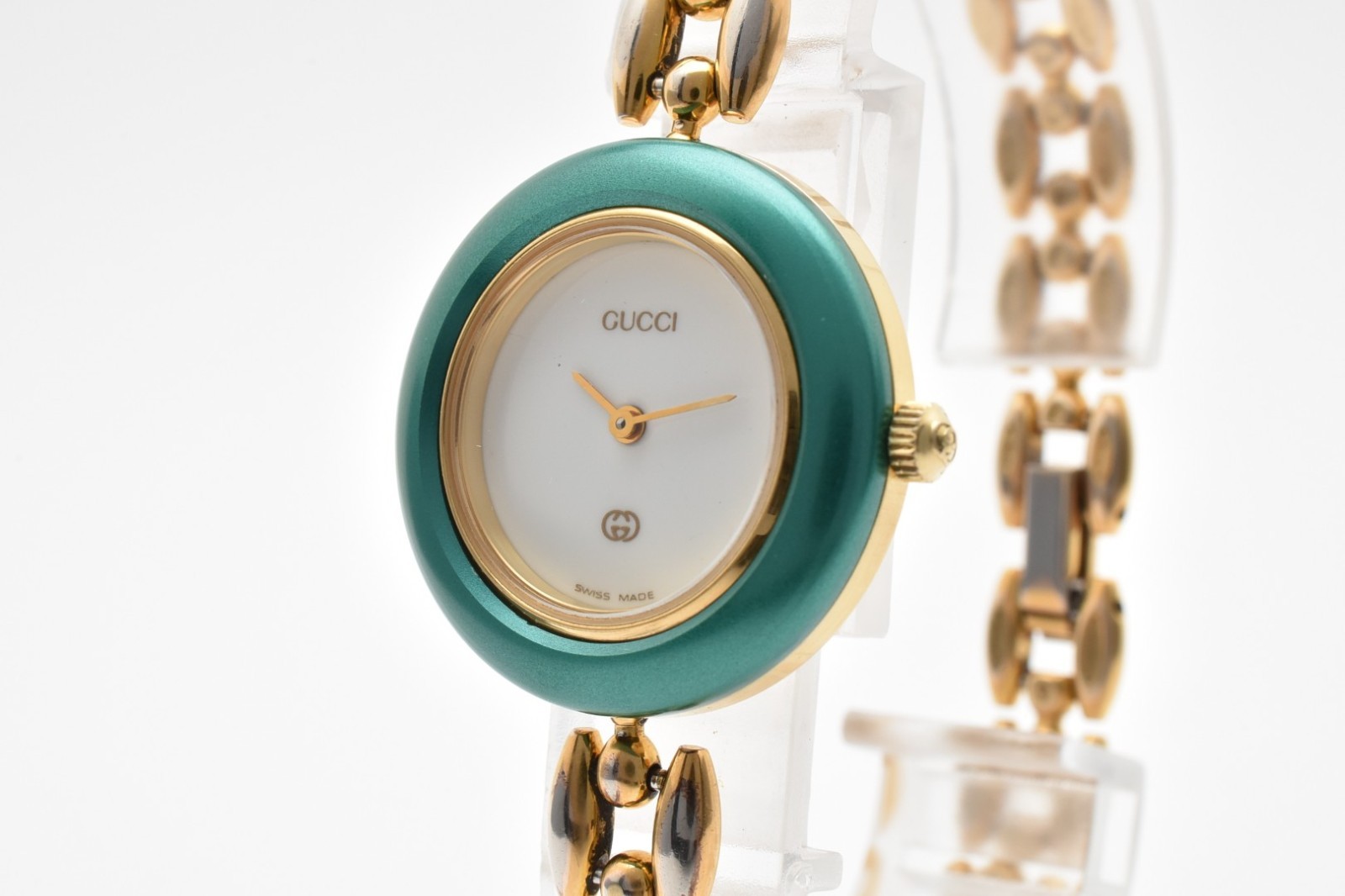 [Near MINT w/ BOX] GUCCI Change Bezel 6 Colors 11/12 Quartz Women’s Swiss Watch