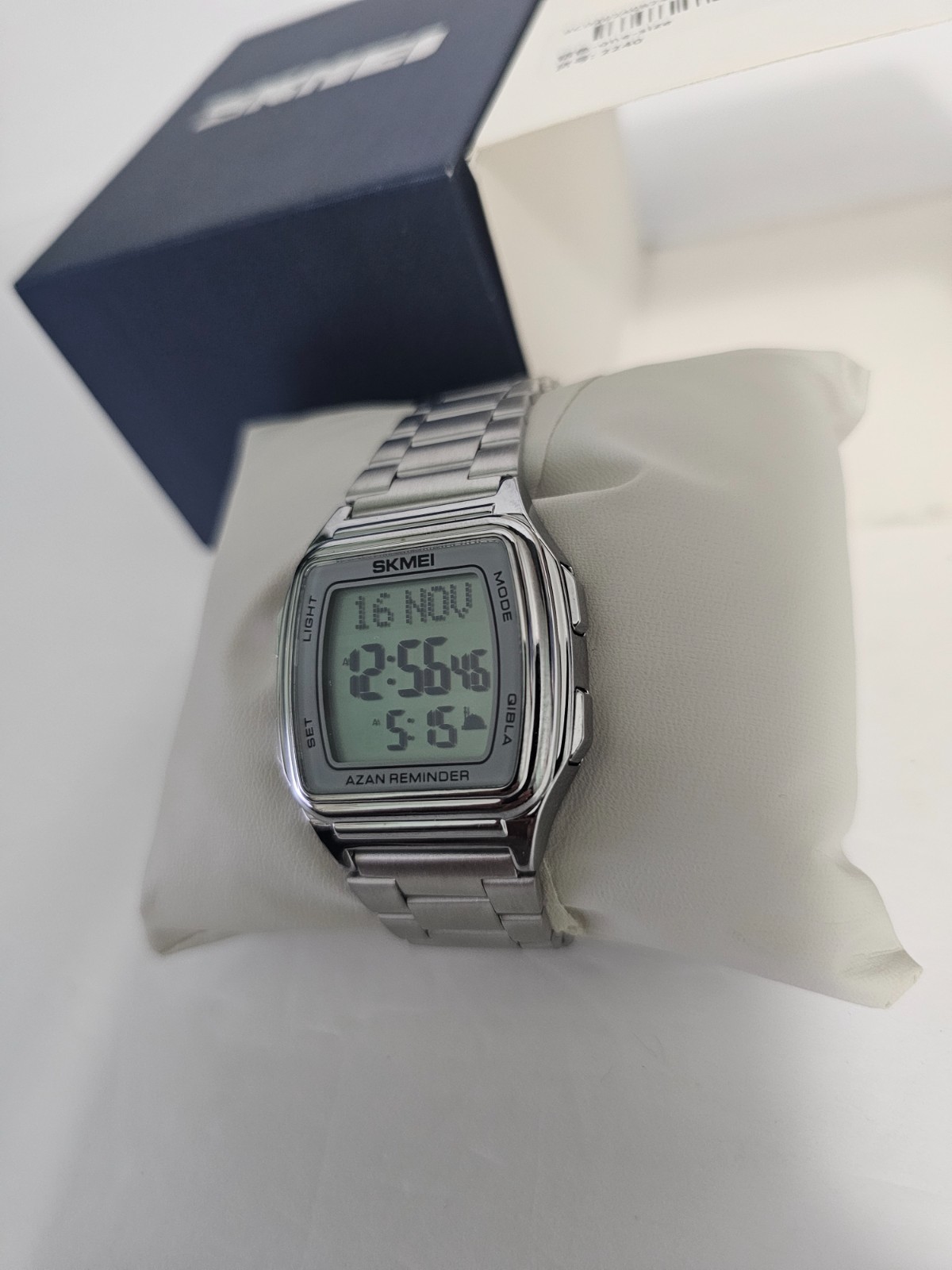 SKMEI 2240 Steel Watches Square Display Classic 3ATM Digital Watch