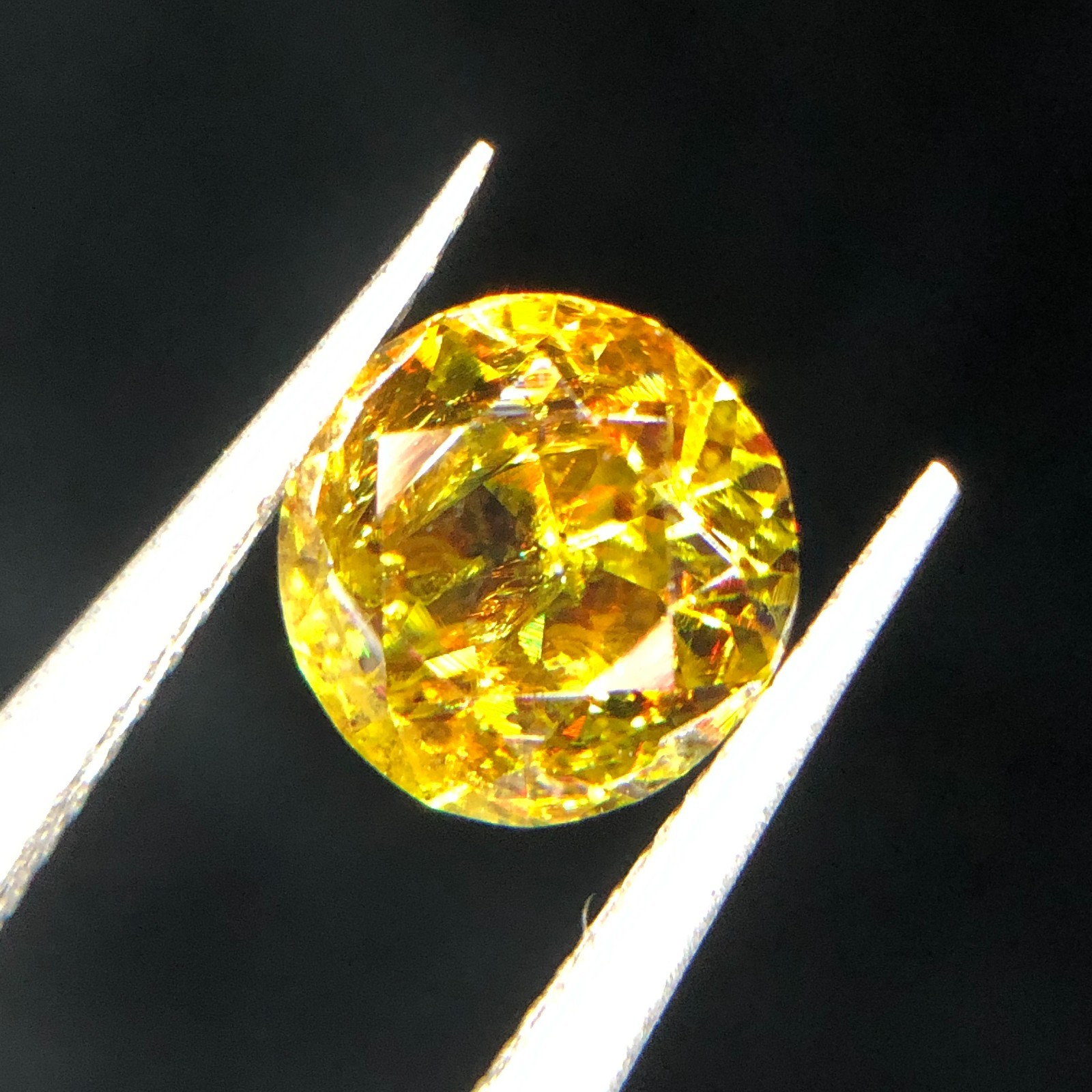 1.60 Carat Natural Sphene Round Cut – 6.81×4.68mm Gemstone