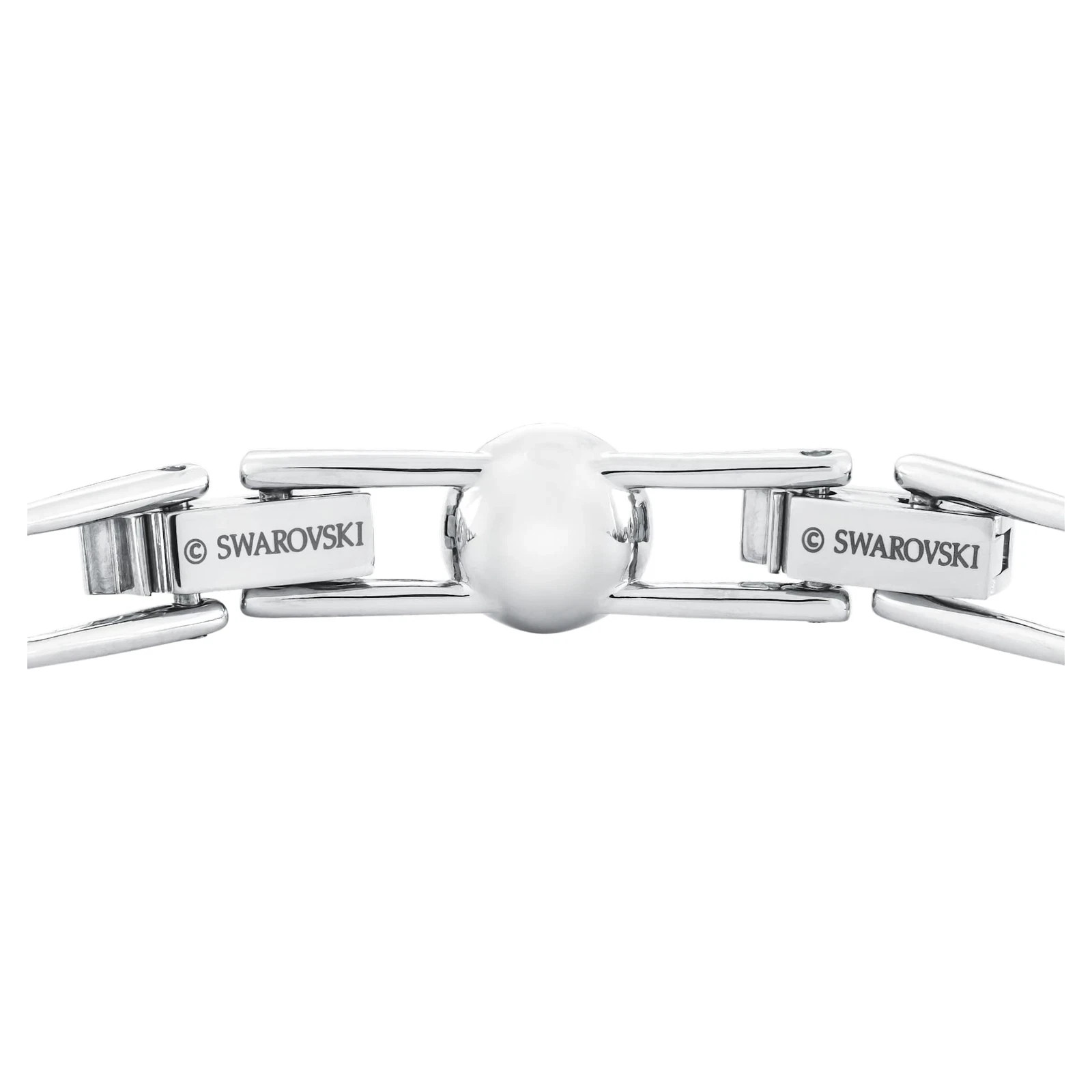Swarovski Una Angelic Tennis Bracelet Round Cut, Small, White, Rhodium Plated