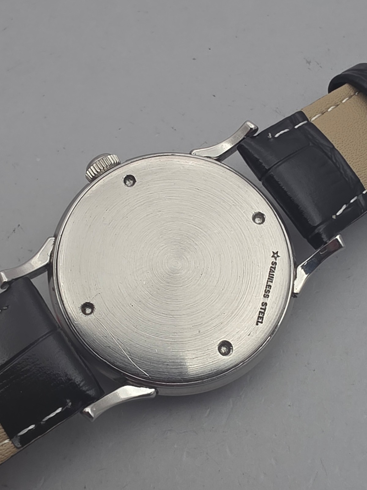 Vintage WITTNAUER men’s manual wind watch Military Style 24H dial 1950s
