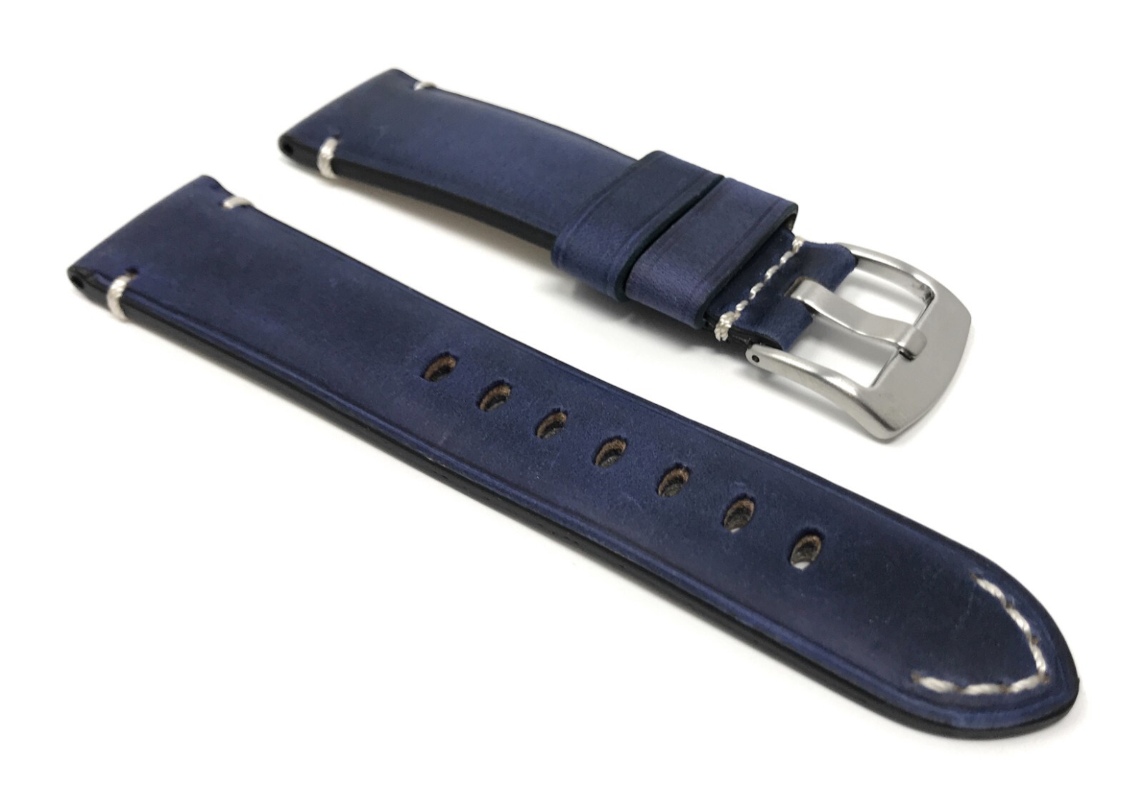 24mm Leather Watch Band Strap for Armand Nicolet JH9, Melrose SH5, S05-3