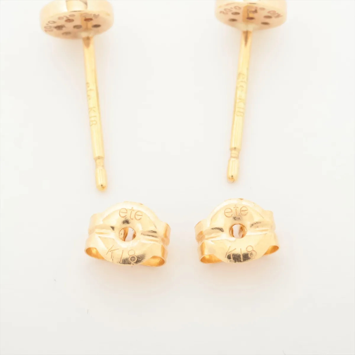 ete diamond Piercing jewelry K18(YG)×K10(YG) 0.5g 0.02 0.02