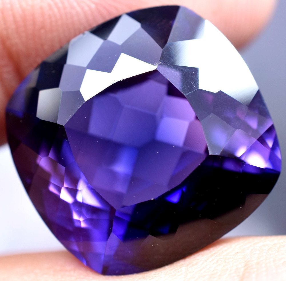 Natural 32.15 Ct Boysenberry Sapphire GGL Certified fabulous Loose Gemstone