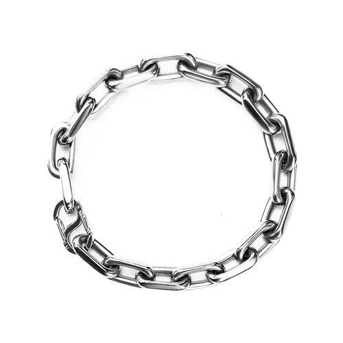 Wide 8mm Pure Titanium Chain Bracelet Ultra-light Anti-allergic Exquisite Gift