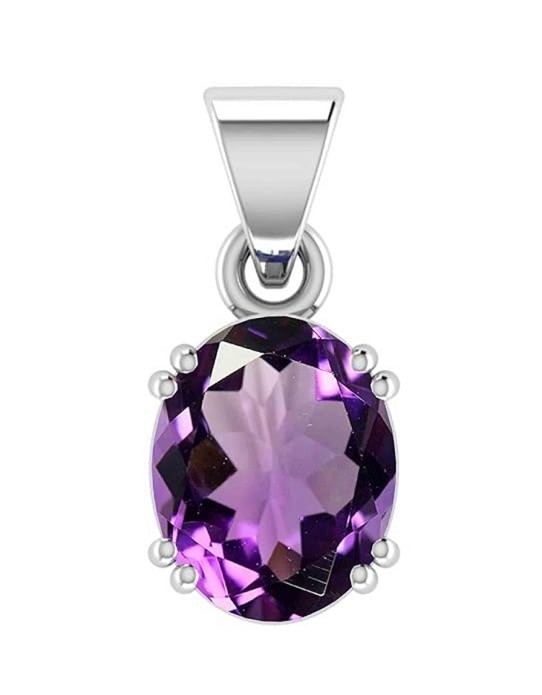 14.25 Ratti Certified Natural Katela Amethyst Gemstone Pendant (RTH)
