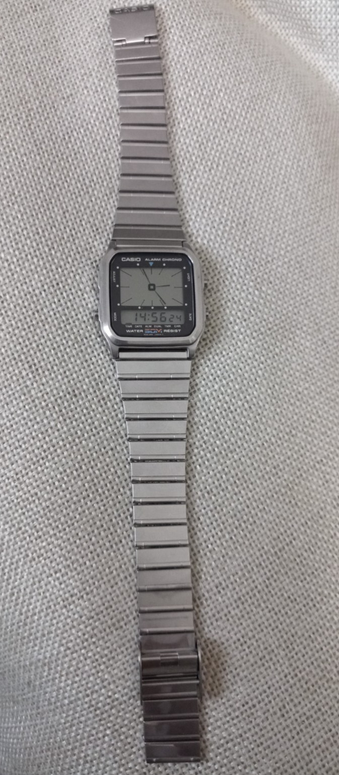 Casio AE-60W Rare Vintage Alarm Chrono Module 187 (~1980s)