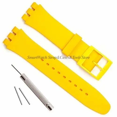 Wrist Watch Band Strap For Swatch 16mm 17mm 19mm 20mm Rubber Silicone Watchband