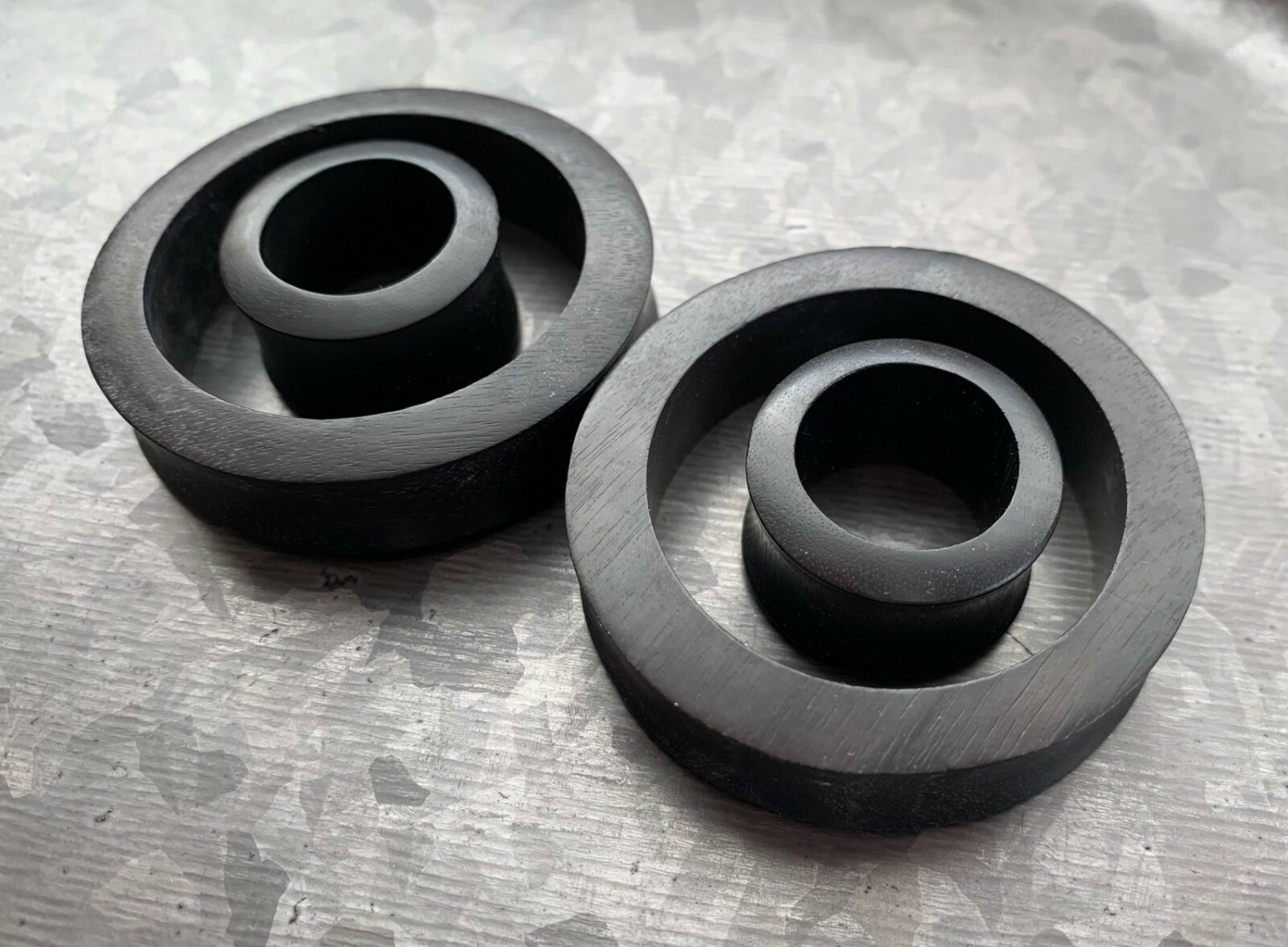 PAIR Areng Wood Tunnels Organic Plugs Earlets Gauges Body Jewelry