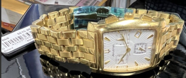Bulova Accutron Accutron Oxford Watch Model 27B60 Gold- toned Stainless steel