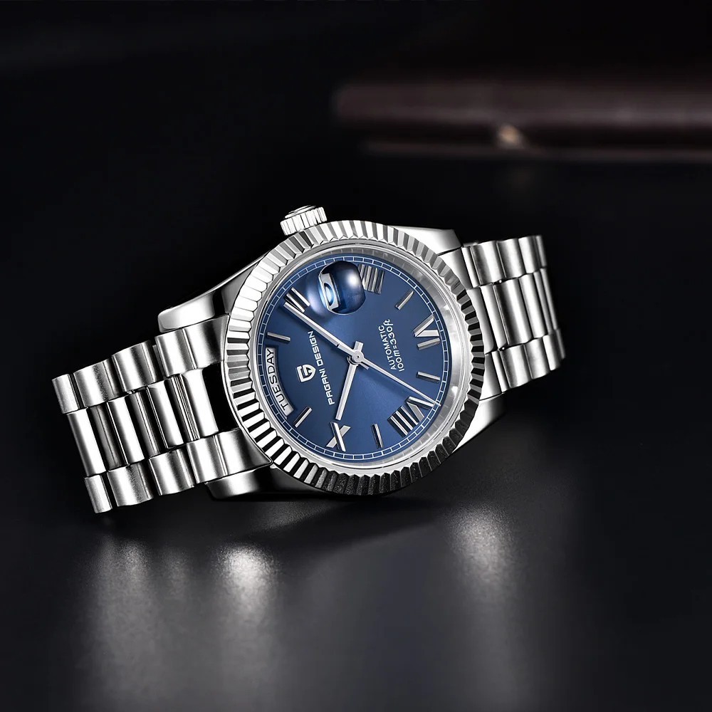 PAGANI DESIGN PD1752 Blue Dial Automatic Stainless Steel Luxury Men’s Watch