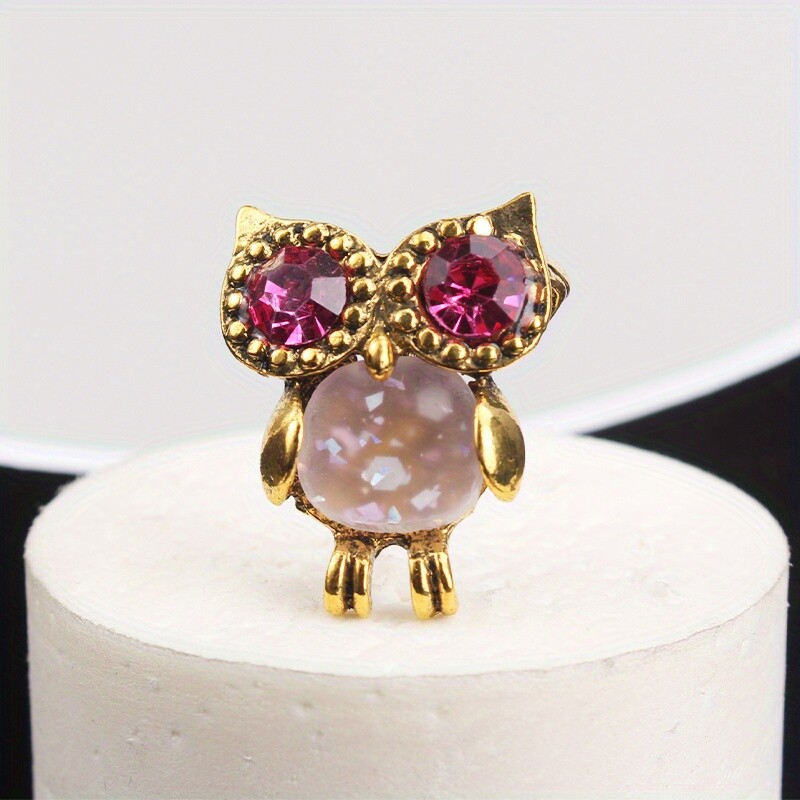 Fashion Trend Luxury Personality Simplicity Creativity Owl Opal Brooch