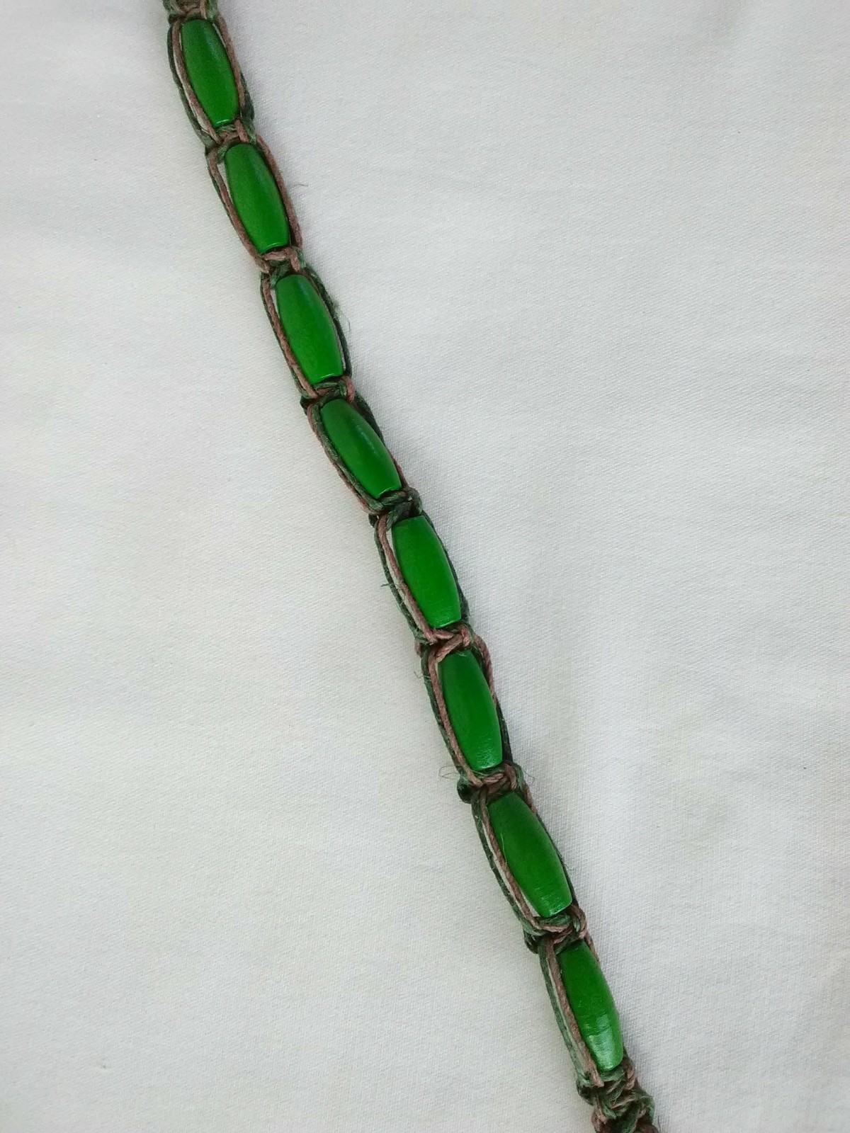 HEMP SURFER BOHO BEADED NECKLACE 24″ Unisex Beaded Macrame USA Seller New
