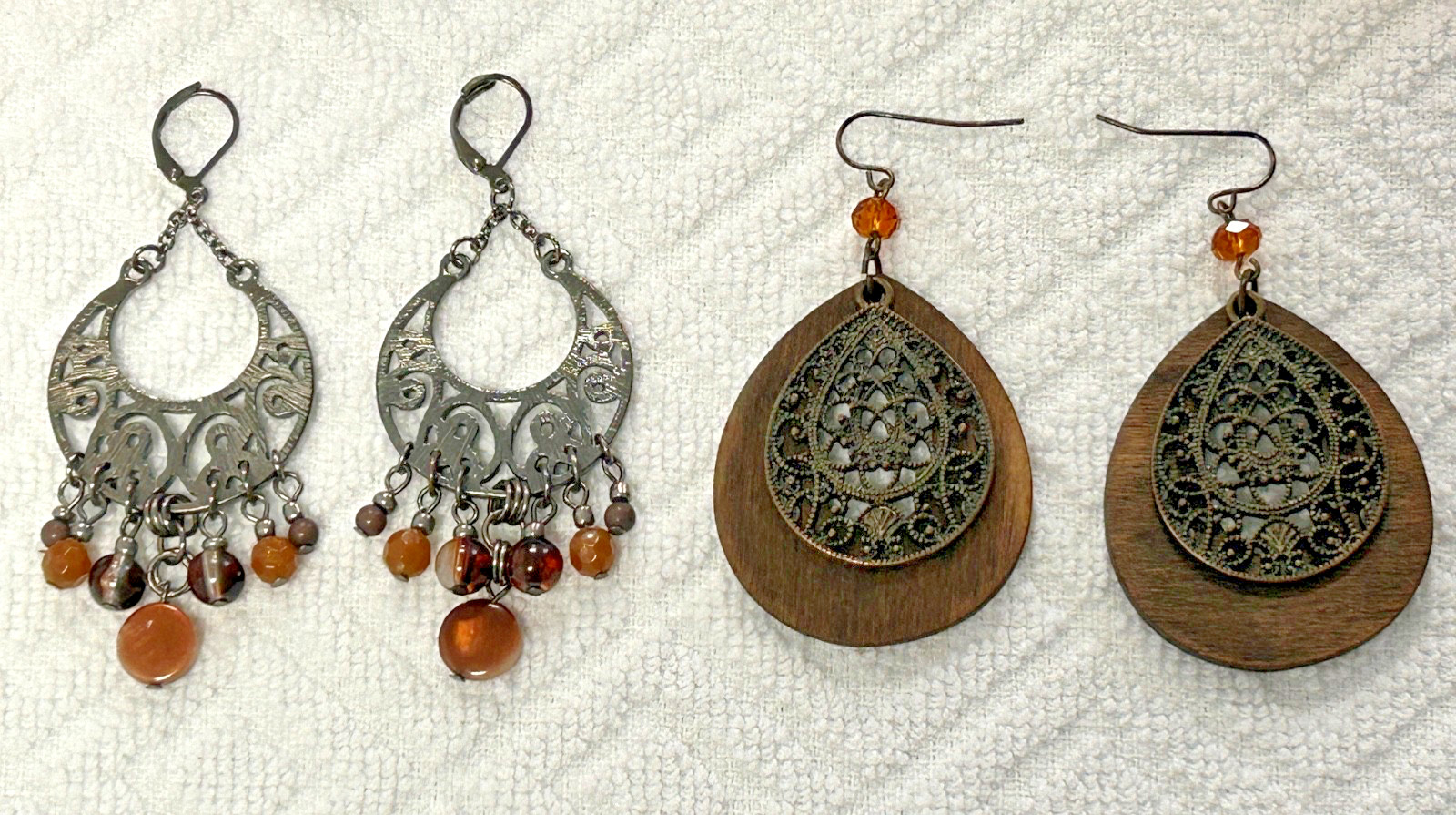 Mixed Lot of Vintage Fashion Jewelry – 5 Bracelets, 4 Pairs of Earrings