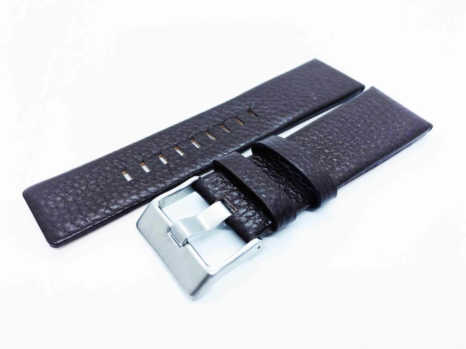 Dark Brown Leather Strap/Band fit Diesel DZ Watches 22 24 26 27 28 30 32 34mm