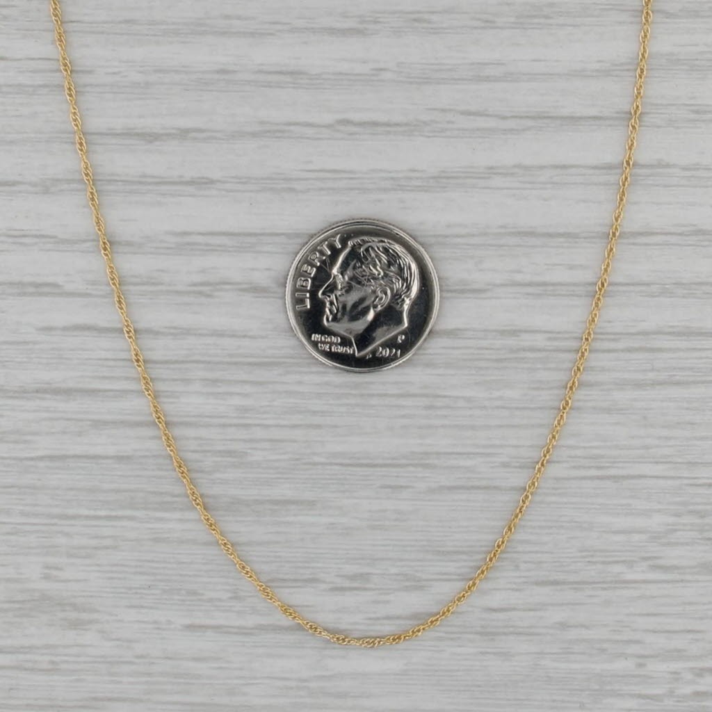 17.75″Rope Chain Necklace 0.9mm