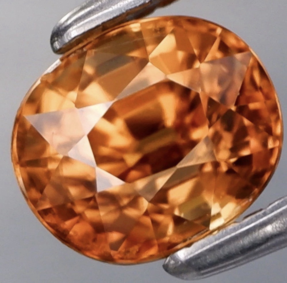 1.59Ct.Very Good Color Natural Imperial Zircon Tanzania Full Sparkling&CLEAN!