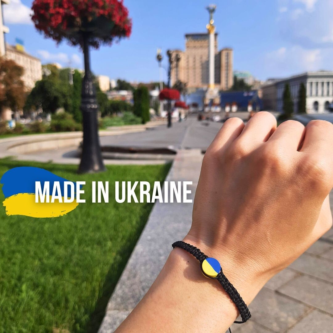 Ukrainian Flag Bracelet Blue and Yellow Jewelry Support Ukraine Unisex Bracelets