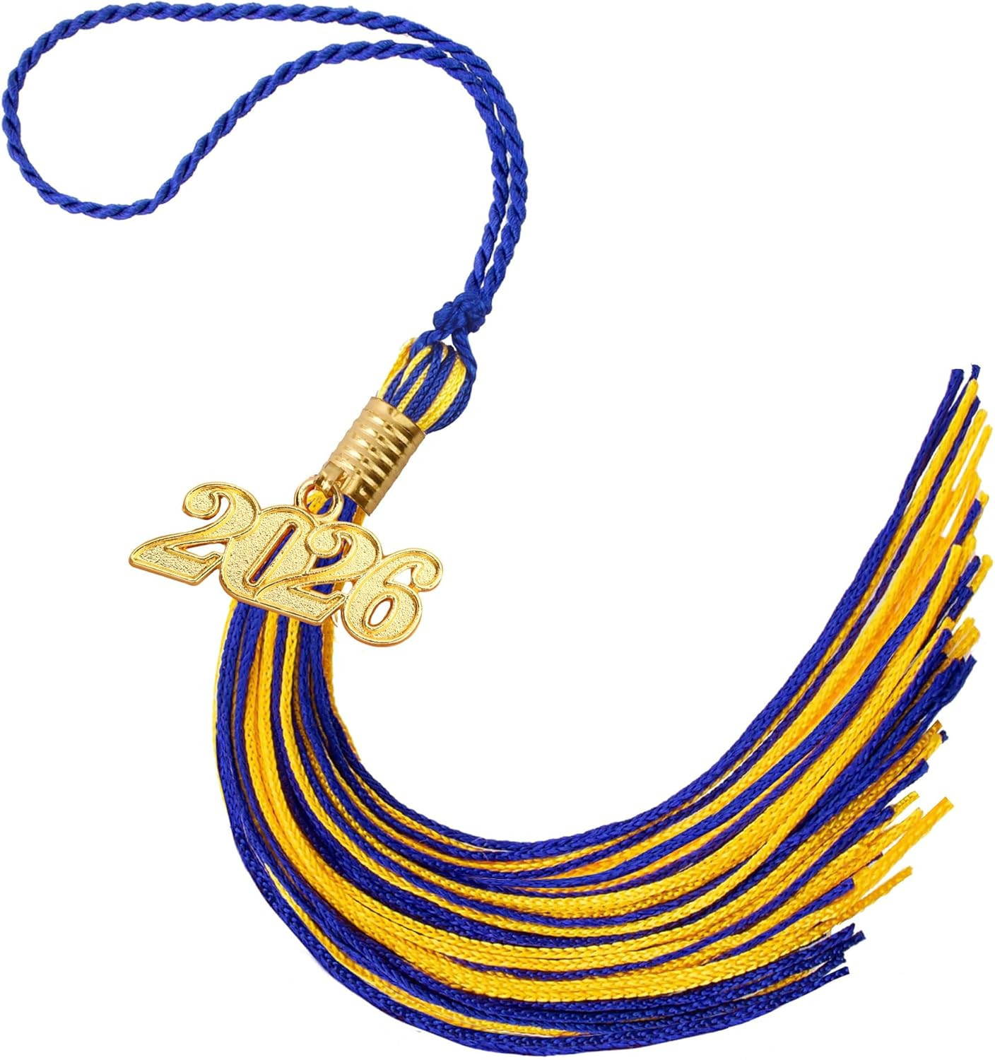 2026 Tassel Graduation, Blue and Gold Graduation Tassel, 2026 Tassel Charms for
