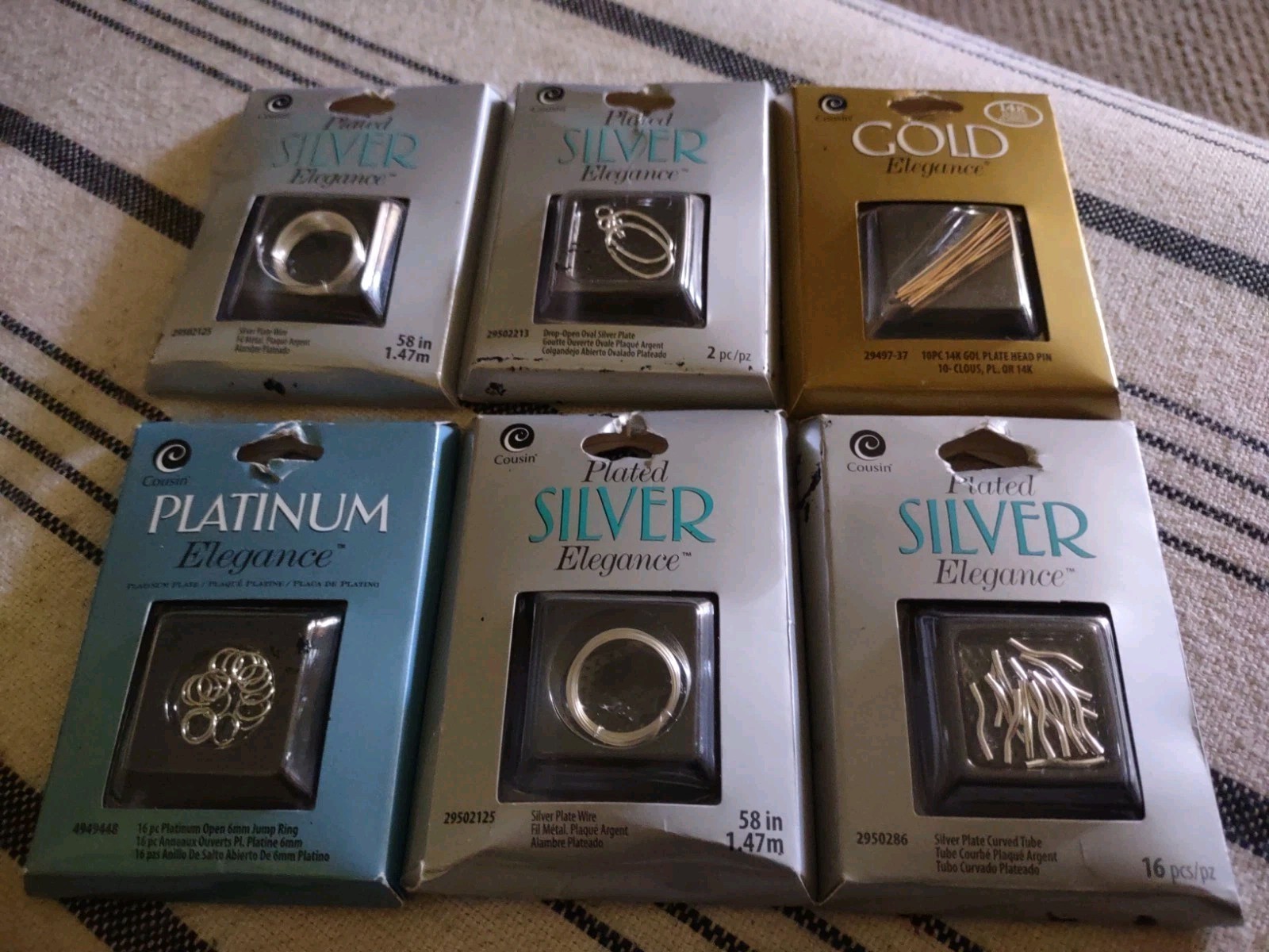 Lot of Sterling Silver & Gold Plated Elegance Findings- Vintage Estate Find New.
