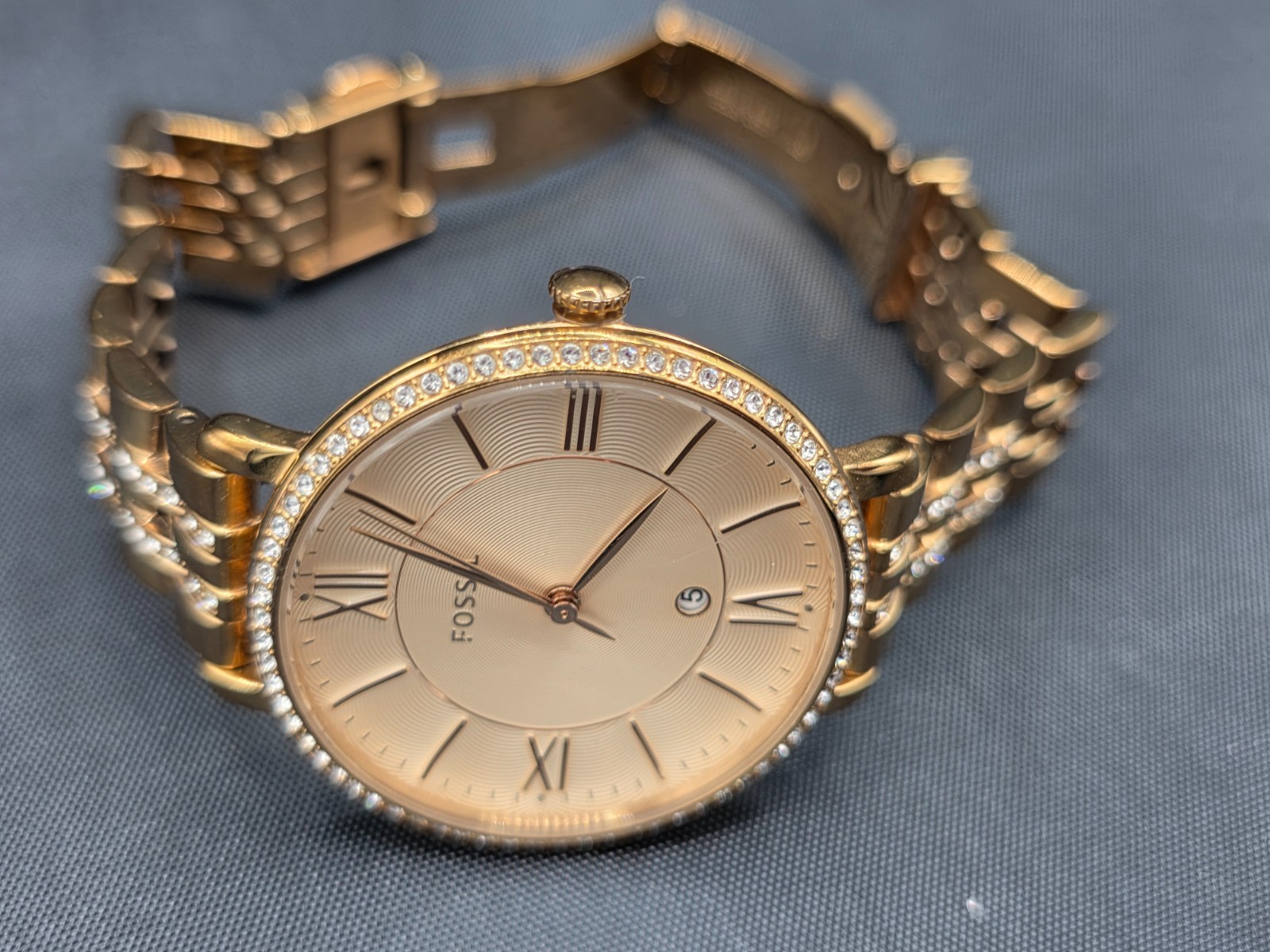 Fossil Jacqueline ES3546 Women’s Rose Gold Stainless Steel Analog Watch HME470