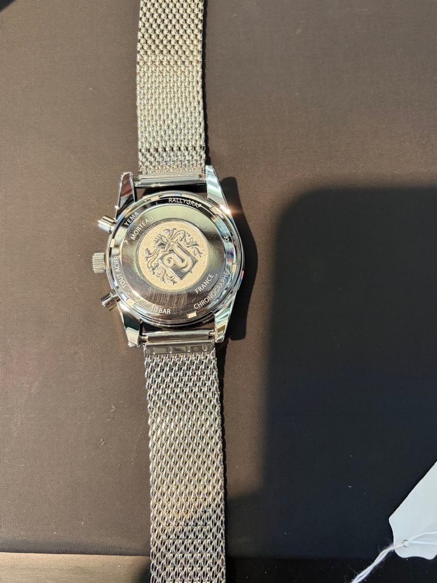 YEMA Rallygraf Meca-Quartz Panda Dial Watch YMHF1580-BM Seiko VK64 Brand New Box