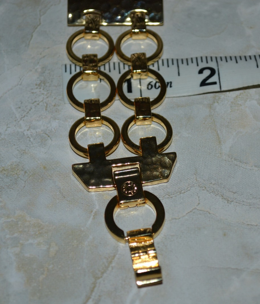 Henri Bendel Hammered Statement Bracelet