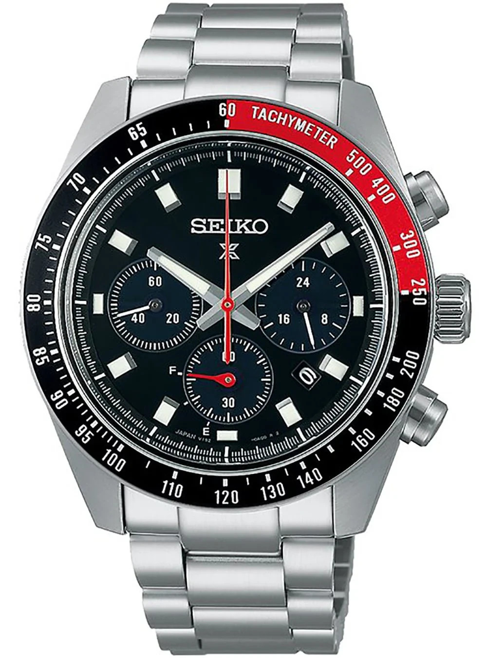 Seiko Prospex Speedtimer Solar Chronograph Black Men’s Watch – SSC915