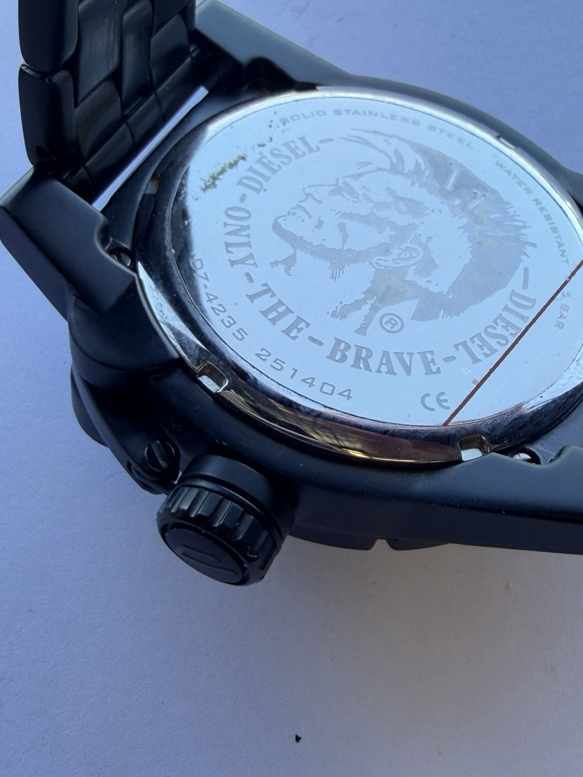 Diesel Black Ion Plated Oversized Men’s Watch 48.5mm ONLY THE BRAVE Wow!