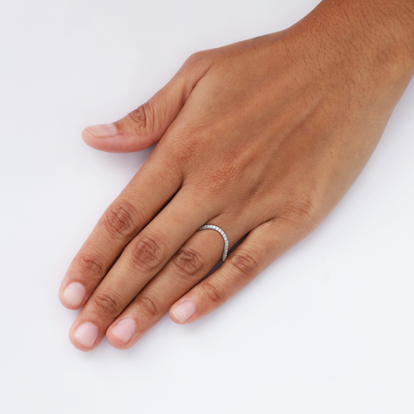 0.27 Ct Diamond V Shape Engagment Ring in 10k Solid White Gold Lab Grown
